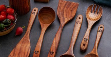 Cuillères et Spatules en Bois de Teck Woodenhouse